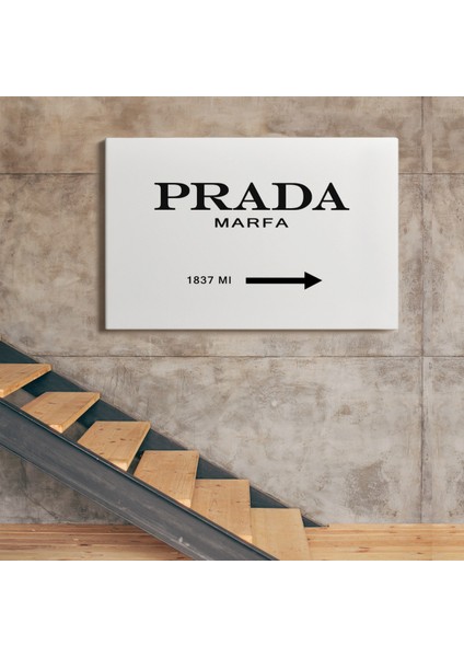 Prada Marfa Kanvas Tablo ( Tek Parça )
