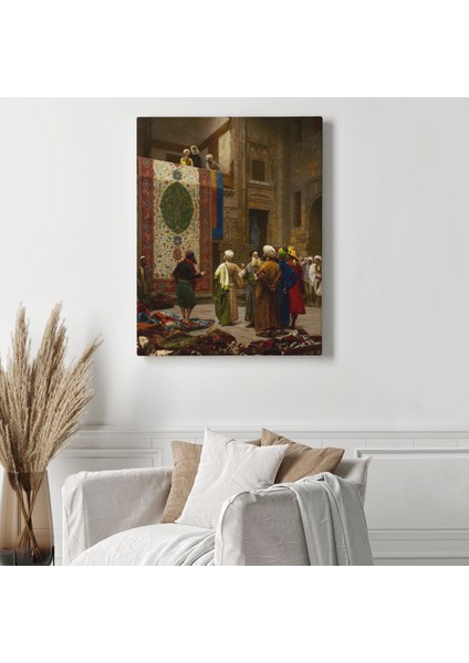 Osman Hamdi Bey'in Halı Tüccarı Isimli Eseri Kanvas Tablo fiyatları