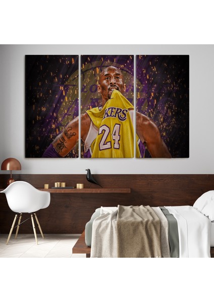 Lilafil Kobe Bryant Los Angeles Lakers Kanvas Tablo / Black Mamba ( Tek Parça )