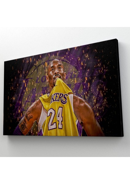 Lilafil Kobe Bryant Los Angeles Lakers Kanvas Tablo / Black Mamba ( Tek Parça )