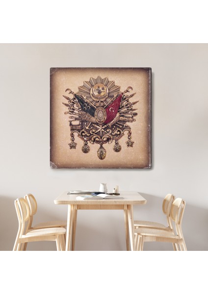 Osmanlı Tuğrası Dekoratif Kanvas Tablo 1060 fiyatları