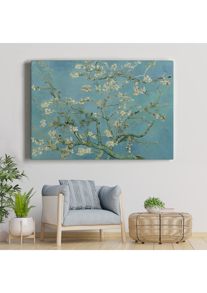 Vincent Van Gogh-Blossoming Badem Ağacı Eseri / Blossoming Almond Tree (1890) ( Üç Parça )