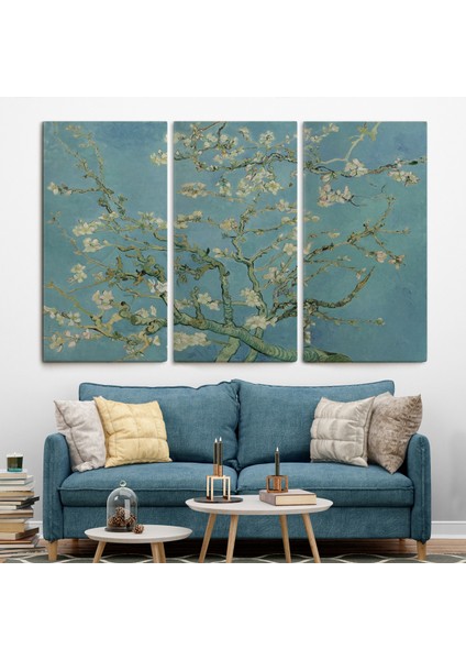 Vincent Van Gogh-Blossoming Badem Ağacı Eseri / Blossoming Almond Tree (1890) ( Üç Parça ) fiyatları