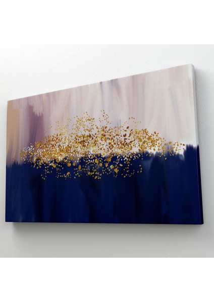 Mavi ve Gold'un Uyumu Modern Kanvas Tablo ( Tek Parça ) fırsatları
