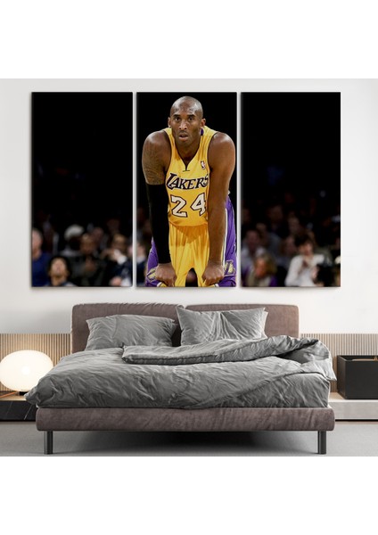 Kobe Bryant Los Angeles Lakers Kanvas Tablo / Black Mamba ( Tek Parça )