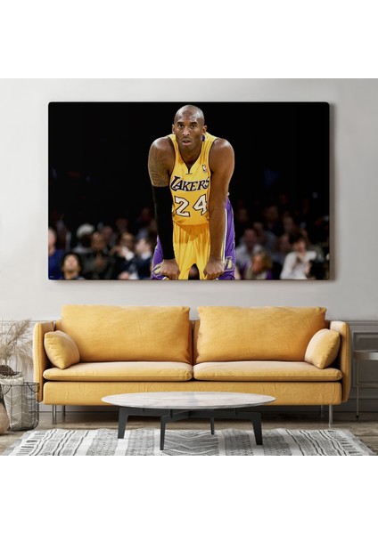 Kobe Bryant Los Angeles Lakers Kanvas Tablo / Black Mamba ( Tek Parça )