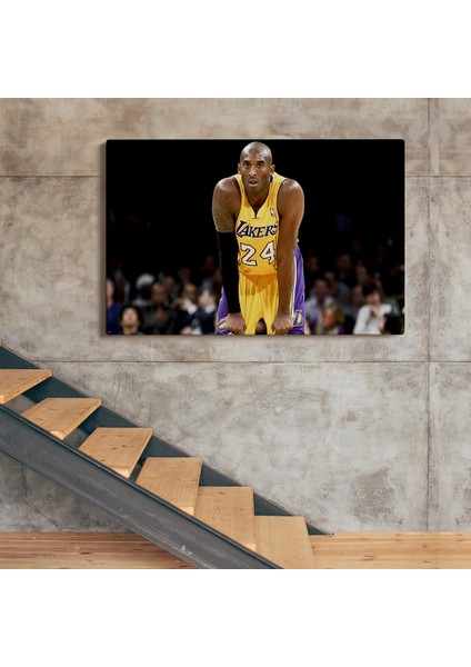 Kobe Bryant Los Angeles Lakers Kanvas Tablo / Black Mamba ( Tek Parça )