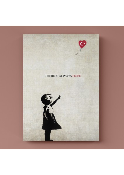 Banksy Kırmızı Balonlu Kız Dekoratif Modern Kanvas Tablo fiyatları