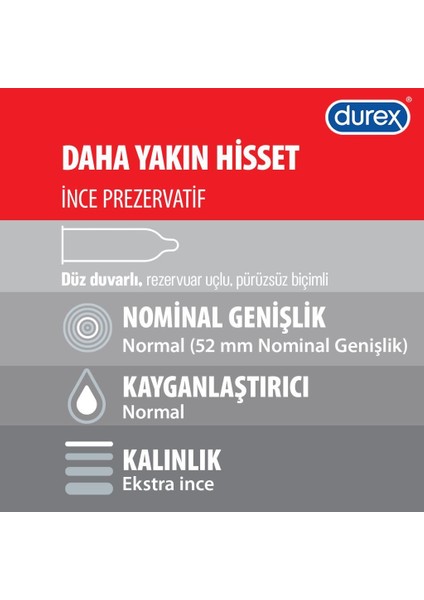 Daha Yakın Hisset 10'lu Prezervatif