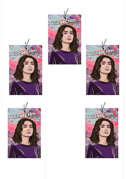 Jethızında 5'li Set Yıldız Tilbe Vazgeçtim Ayna Oto Kokusu