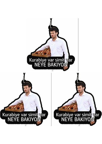Jethızında 3'lü Set Kurabiye Var Simit Var Oto Kokusu