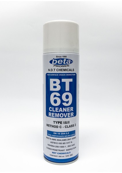 BT69 500 ml Penetrant Kaldırıcı & Temizleyici Sprey