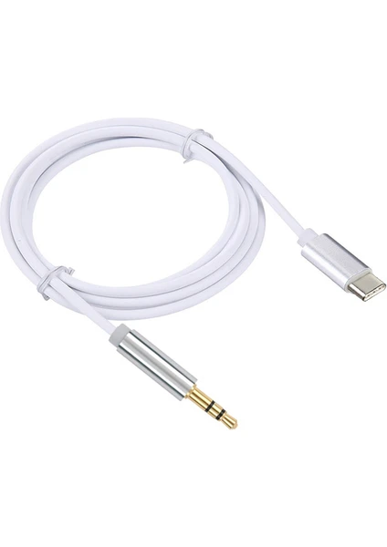 type c usb c to Aux Kulaklık Çevirici 3.5 mm Jack  1m beyaz