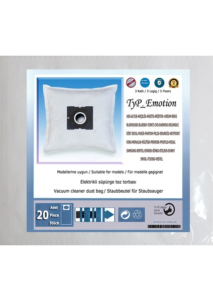 Red Vac Süpürge Toz Torbası 20 Ad 200120