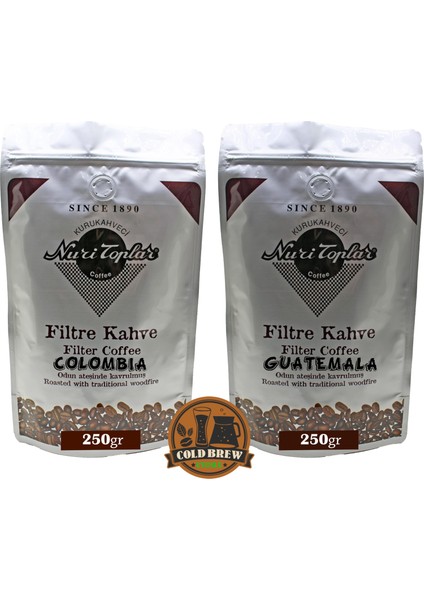 Filtre Kahveleri Guatemala ve Colombia Yöresel Paket 2X250 gr