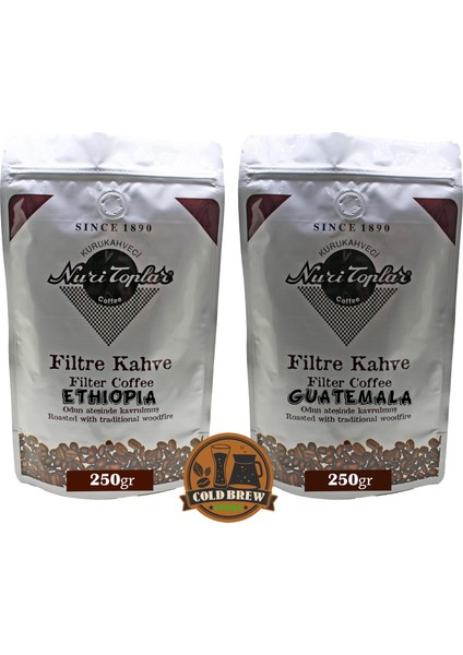Filtre Kahveleri Ethiopia ve Guatemala Yöresel Paket 2X250 gr