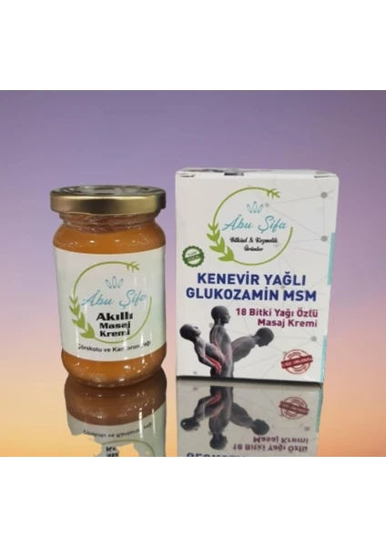 Abu Şifa   Kenevir Yağlı 18 Bitki Kremi 200 ml & Akıllı Masaj Kremi 100 ml