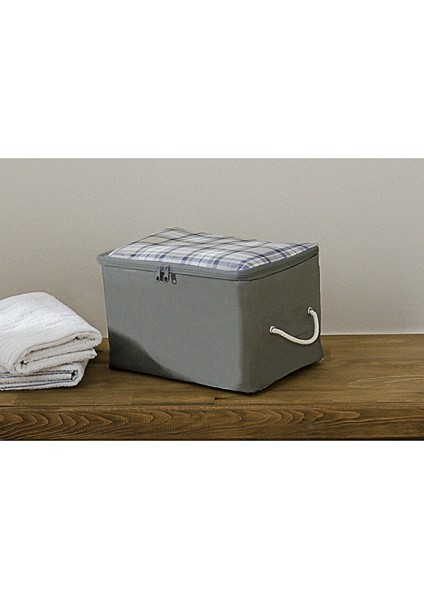 Ekose Tela Çorap Hurcu 30X22X18