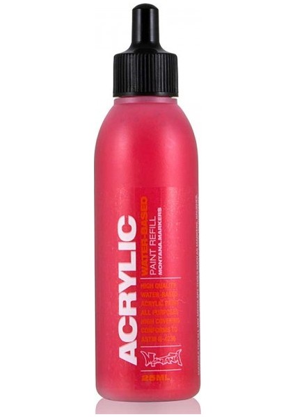 : Akrilik Markör Için Yedek Mürekkep : 25 ml : Shock Kent Blood Red S3020