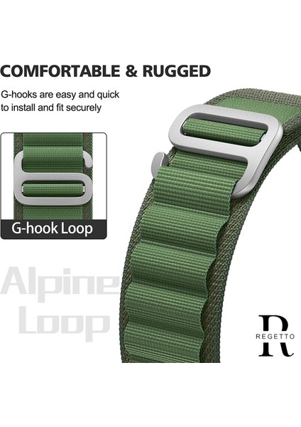 Apple Watch Ultra Kordon Alpine Loop Yeşil