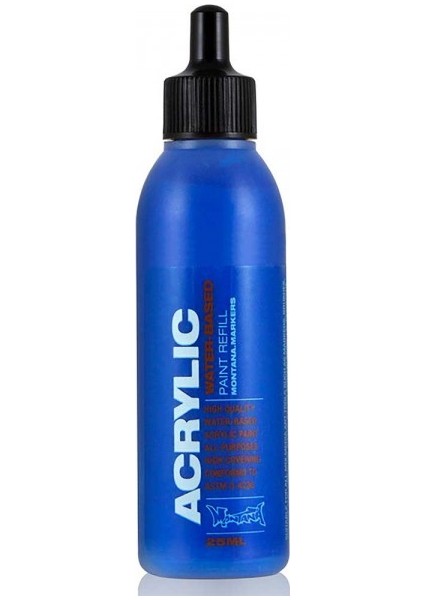 : Akrilik Markör Için Yedek Mürekkep : 25 ml : Shock Blue S5010