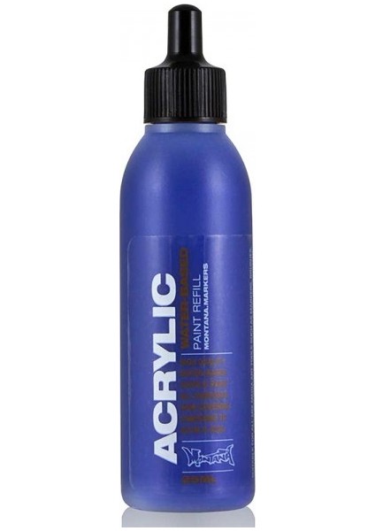 : Akrilik Markör Için Yedek Mürekkep : 25 ml : Shock Blue Dark S5020