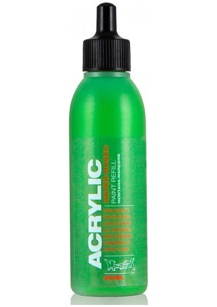 : Akrilik Markör Için Yedek Mürekkep : 25 ml : Shock Green S6010