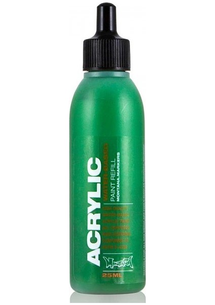 : Akrilik Markör Için Yedek Mürekkep : 25 ml : Shock Green Dark S6020