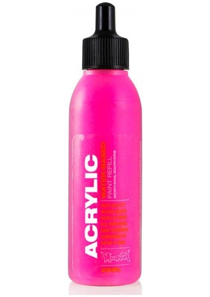 : Akrilik Markör Için Yedek Mürekkep : 25 ml : Gleaming Pink (Fluo) F4000