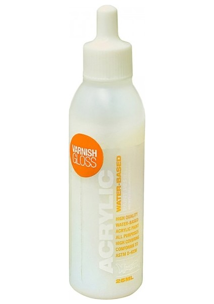 : Akrilik Markör Için Parlak Vernik Yedeği : 25 ml