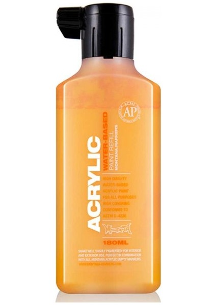 : Akrilik Markör Için Yedek Mürekkep : 180 ml : Shock Orange Light