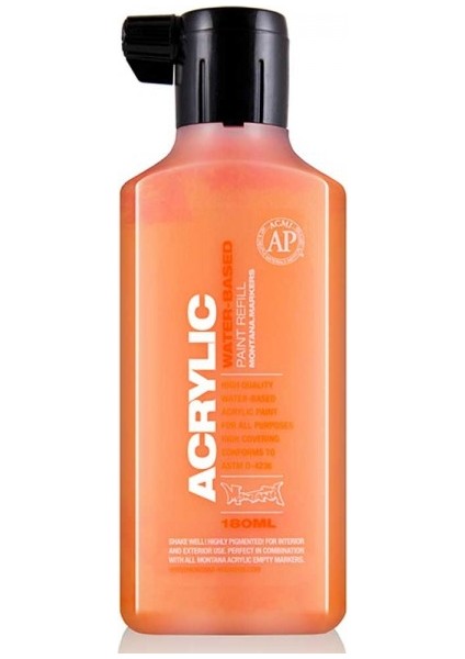 : Akrilik Markör Için Yedek Mürekkep : 180 ml : Shock Orange