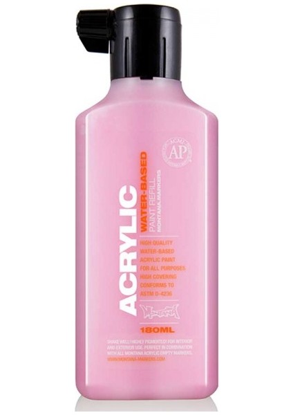 : Akrilik Markör Için Yedek Mürekkep : 180 ml : Shock Pink Light