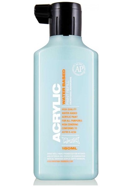 : Akrilik Markör Için Yedek Mürekkep : 180 ml : Shock Blue Light