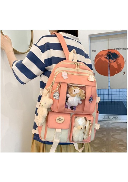 Laıe Oda Sevimli Ayı Büyük Kapasiteli Öğrenci Çantası Seti 5 Parça Set (Yurt Dışından) fiyatları