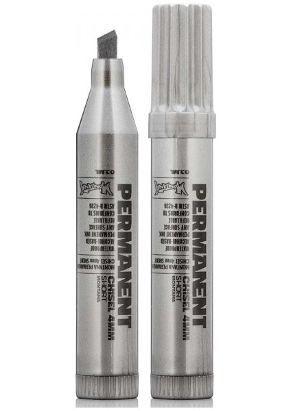 : Permanent Kısa Markör : Kesik Uç : 4 mm (Silver) fiyatları