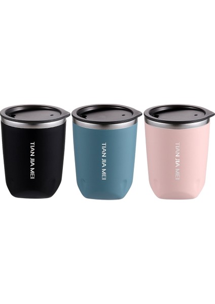300ML Paslanmaz Çelik Kahve Fincanı Sızdırmaz Termos Seyahat Süt Çay Su Şişesi Bardak Şarap Seti (Yurt Dışından)