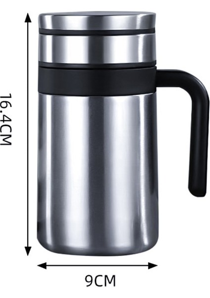 400ML Yalıtım Bardağı High-End Erkek Çay Ayırma Kolu Ofis Vakumlu Kupa Iş Taşınabilir Hediye (Yurt Dışından)