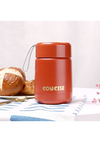 300ML Mini Gıda Termos Taşınabilir Öğle Yemeği Kutusu Çift Paslanmaz Çelik Gıda Konteyner Bardak Bpa Ücretsiz (Yurt Dışından)