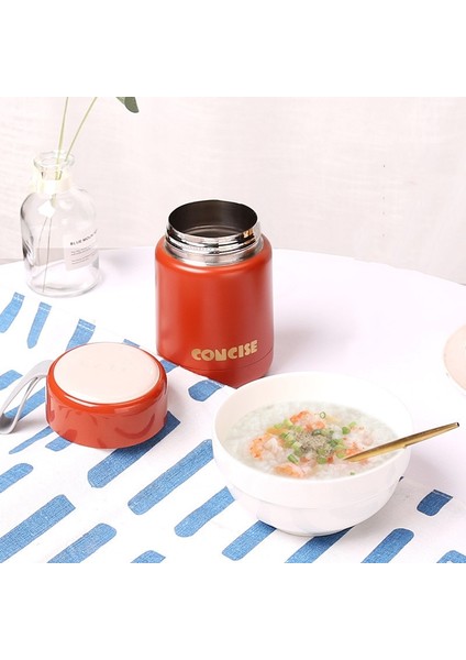 300ML Mini Gıda Termos Taşınabilir Öğle Yemeği Kutusu Çift Paslanmaz Çelik Gıda Konteyner Bardak Bpa Ücretsiz (Yurt Dışından)