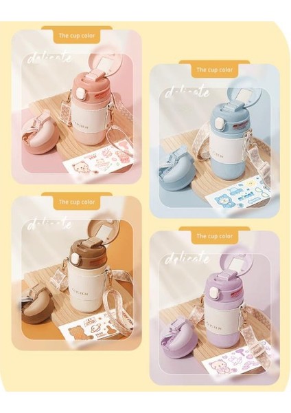 480 ml Karikatür Paslanmaz Çelik Yalıtım Bardak Askısı Çift Içme Vakum Su Bardağı Kendi Başına Yap Çıkartma Taşınabilir (Yurt Dışından) modelleri