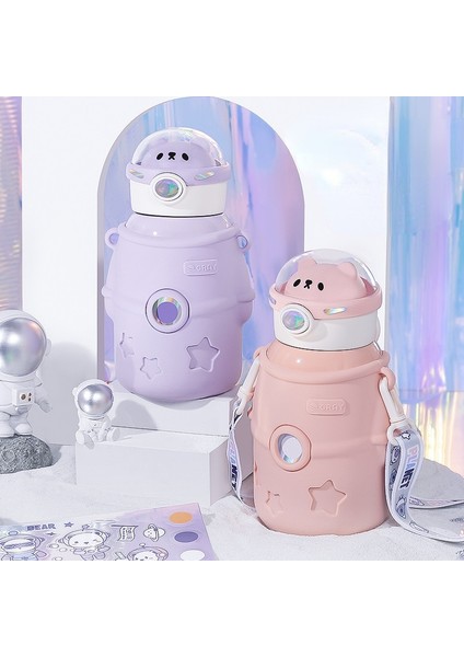 500ML Termos Astronot Çocuk Taşınabilir Okul (Yurt Dışından)