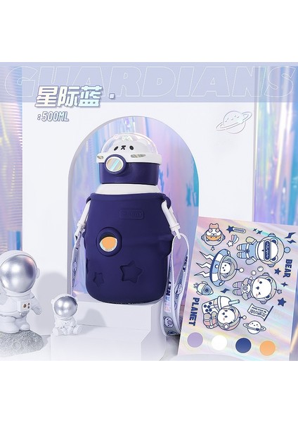500ML Termos Astronot Çocuk Taşınabilir Okul (Yurt Dışından)