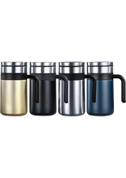 400ML Yalıtım Bardağı High-End Erkek Çay Ayırma Kolu Ofis Vakumlu Kupa Iş Taşınabilir Hediye (Yurt Dışından)