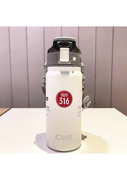 600ML Vakum Termos Bardak Paslanmaz Çelik Anime Çocuklar Sıcak ve Soğuk Kahve Içecek Soğutucu (Yurt Dışından)