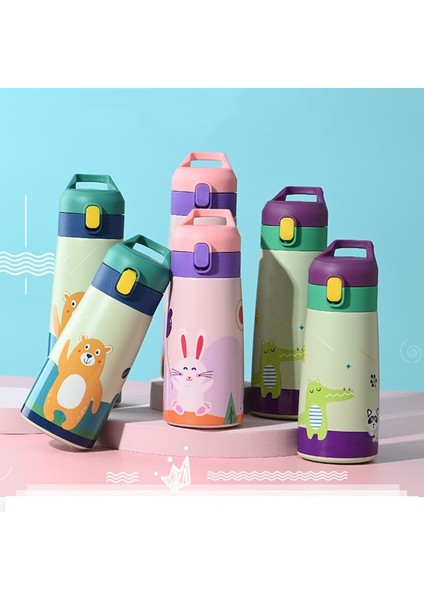 Çocuk Termos Kupa Kupa Çift Paslanmaz Çelik Karikatür Bardak Sevimli (Yurt Dışından) fiyatları