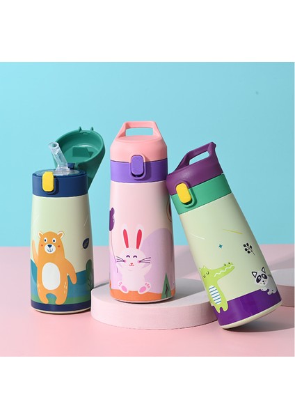 Çocuk Termos Kupa Kupa Çift Paslanmaz Çelik Karikatür Bardak Sevimli (Yurt Dışından) fırsatları