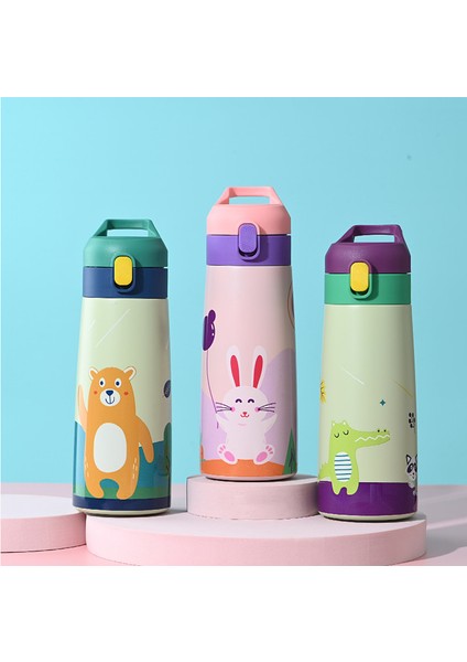 Çocuk Termos Kupa Kupa Çift Paslanmaz Çelik Karikatür Bardak Sevimli (Yurt Dışından) indirimleri