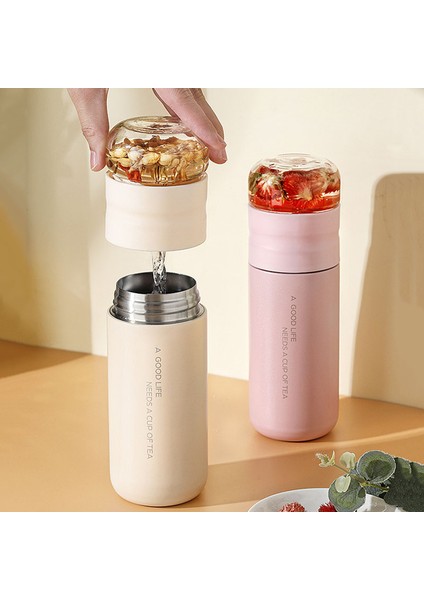 300ML Termos Bardak Filtre Çaydanlık Paslanmaz Çelik Cam Demlik Ayrılabilir Çay (Yurt Dışından) indirimleri