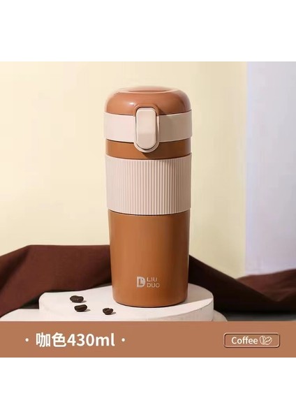 430ML Çift Katmanlı Paslanmaz Çelik Termos Saman Seyahat Hediyesi (Yurt Dışından)
